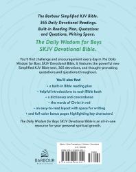 The Daily Wisdom for Boys SKJV Devotional Bible : The Barbour Simplified King James Version