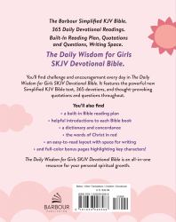 The Daily Wisdom for Girls SKJV Devotional Bible : The Barbour Simplified King James Version