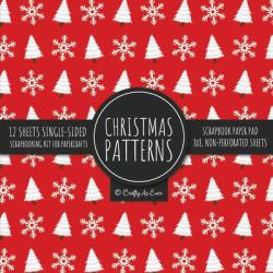 Christmas Scrapbook Paper Pad : Christmas Background 8x8 Decorative Paper Design Scrapbooking Kit for Cardmaking, DIY Crafts, Creative Projects