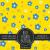 Blue Flower Pattern Scrapbook Paper Pad : Yellow Background 8x8 Decorative Paper Design Scrapbooking Kit for Cardmaking, DIY Crafts, Creative Projects