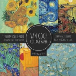 Van Gogh Collage Paper for Scrapbooking : Famous Paintings, Fine Art Prints, Vintage Crafts Decorative Paper