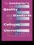 Lecturer's Guide to Quality and Standards in Colleges and Universities