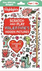 Scratch-And-Play Valentine's Hidden Pictures : Interactive Valentines Day Fun with Scratch-Off Designs, Hidden Pictures Puzzles and Cards for Kids to Create, Share and Enjoy