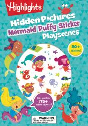 Mermaid Hidden Pictures Puffy Sticker Playscenes : Best Mermaid Gift for Kids 3-6 with Mazes, Matching Games, Mermaid Crafts and over 50 Mermaid Stickers