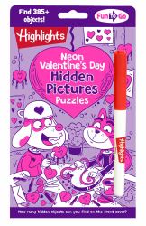 Neon Valentine's Day Hidden Pictures Puzzles : Bright Neon Hidden Pictures Book Filled with Valentines Day Puzzles, Heart-Shaped Surprised and Hundreds of Objects to Find