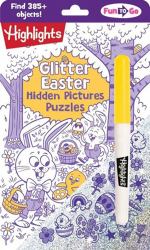 Glitter Easter Hidden Pictures Puzzles : Over 370 Hidden Objects in Festive Easter Puzzle Book Featuring Bunnies, Eggs and Flowers, Easter Gift for Kids 6-9