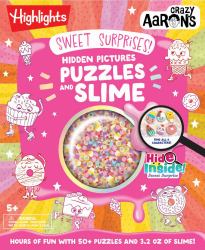 Sweet Surprises Puzzles and Slime : Hidden Pictures Puzzle Book and Non-Toxic Slime Kit with Scented Slime and Slime Mix-Ins for Kids 5 and Up