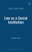 Law As a Social Institution