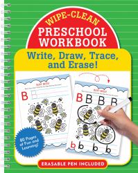Wipe-Clean Preschool Workbook - Pre-K Practice for Letters, Numbers, and Fine Motor Skills : Write, Draw, Trace, and Erase!