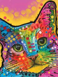 Dean Russo Tilted Head Cat Journal : Lined Journal