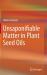 Unsaponifiable Matter in Plant Seed Oils
