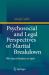 Psychosocial and Legal Perspectives of Marital Breakdown : With Special Emphasis on Spain