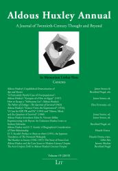 Aldous Huxley Annual Volume 19 (2019)