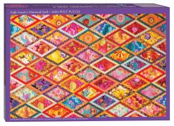 Kaffe Fassetts Diamond Quilt Jigsaw Puzzle for Adults : 1000 Pieces, Dimensions 29. 5 X 19. 7