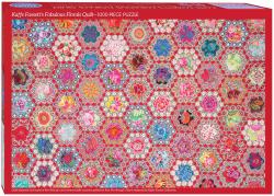Kaffe Fassett's Fabulous Florals Quilt Jigsaw Puzzle for Adults : 1000 Pieces, Dimensions 29. 5 X 19. 7