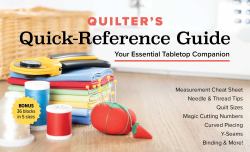Quilter's Quick-Reference Guide : Your Essential Tabletop Companion; Measurement Cheat Sheet, Needle and Thread Tips, Quilt Sizes, Magic Cutting Numbers, Curved Piecing, y-Seams, Binding and More!