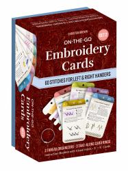 On-The-Go Embroidery Cards Set 2 : 60 More Stitches for Left & Right Handers, 3 Thread Organizers, 3 Take-Along Card Rings, Instruction Booklet with Visual Index, 3" X 5" Cards