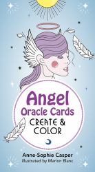 Angel Oracle Cards: Create and Color : 33 Customizable Cards and Step-By-Step Guidebook for Guidance and Self-Reflection