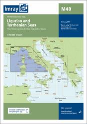 Imray Chart M40 : Ligurian and Tyrrhenian Seas