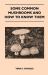 Some Common Mushrooms and How to Know Them Some Common Mushrooms and How to Know Them