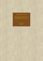 The German Political Broadsheet 1600-1700 : Indexes