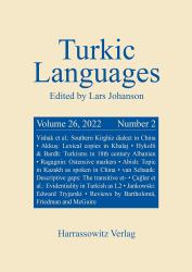 Turkic Languages 26 (2022) 2