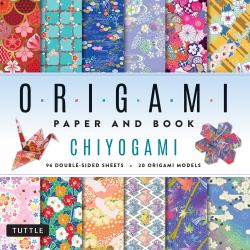 Chiyogami Paper & Book: 96 Origami Folding Sheets : 12 Hand Drawn Chiyogami Patterns on Origami Paper with Instructions for 12 Projects