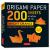 Origami Paper 200 Sheets Bright Orange : Solid Orange Double-Sided Origami Sheets with Instructions for 12 Projects