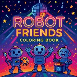 Robot Friends - Coloring Book