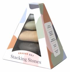 Stacking Stones : Eraser Set (Novelty Gift, Artist Gift, Writer Gift, Stocking Stuffer)