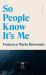 So People Know It's Me So People Know It's Me