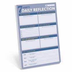 7 Habits Daily Reflection Notepad : Prioritize and Execute Each Day with Purpose