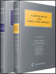 The Law of Damages Second edition and Carter-Ruck on Libel and Privacy (Both Part of the Butterworths Common Law Series) Set
