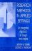 Research Methods in Applied Settings : An Integrated Approach to Design and Analysis