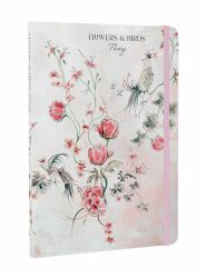 Flowers and Birds Peony A5 Notebook