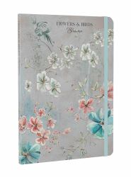 Flowers and Birds Blossom A5 Notebook