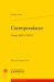 Correspondance. Tomes XIII-XXVI