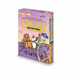Cat and Cat Adventures #4-6: a Graphic Novel 3-Book Box Set : The Staff of Knowledge, Magic at the Mansion, the Lair of the Owl King