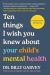 Ten Things I Wish You Knew about Your Child's Mental Health Ten Things I Wish You Knew about Your Child's Mental Health