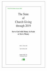The State of Church Giving Through 2019 : Serve God with Money at-Scale or Serve Money