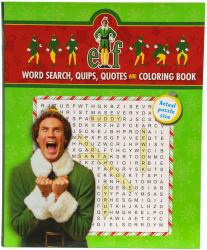 Elf Word Search, Quips, Quotes and Coloring Book - Coloring Book for Teens and Adults, Officially Licensed