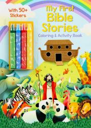 My First Bible Stories Coloring and Activity Book with 4 Crayons and 50+ Stickers