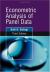 Econometric Analysis of Panel Data Econometric Analysis of Panel Data