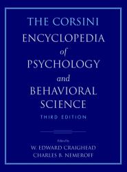 The Corsini Encyclopedia of Psychology and Behavioral Science, 4 Volume Set