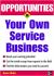 Opportunities in Your Own Service Business