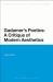 Gadamer's Poetics: a Critique of Modern Aesthetics