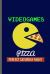Videogames Pizza Perfect Saturday Night : Nerd Gaming Old Classic Electric Games 80's Retro Controller Video Games Computer Gaming Gamers Gift (6 X9 ) Lined Notebook Journal to Write In