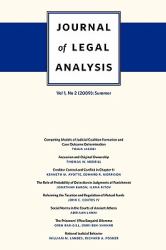 Journal of Legal Analysis 2009