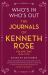 Who's in, Who's Out: the Journals of Kenneth Rose : Volume One 1944-1979