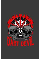 Dart Devil : Dart Game Perfect Gift Dot Grid Notebook/Journal (6x9)